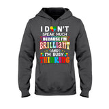 T-shirt et sweat à capuche « Je suis brillant » pour la sensibilisation à l'autisme 112021