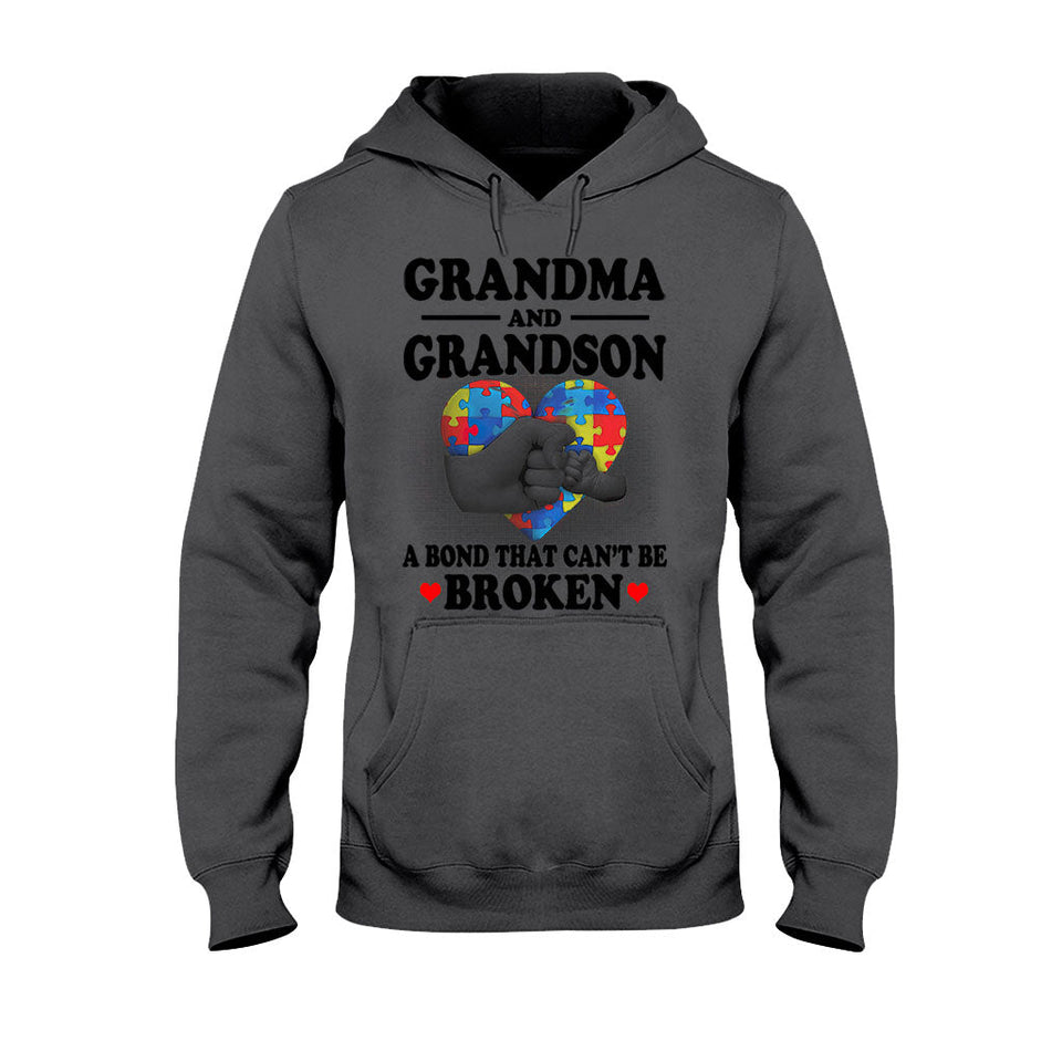 T-shirt et sweat à capuche « Grand-mère et petit-fils » pour la sensibilisation à l'autisme 112021