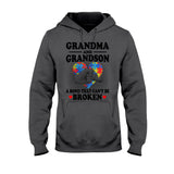 T-shirt et sweat à capuche « Grand-mère et petit-fils » pour la sensibilisation à l'autisme 112021