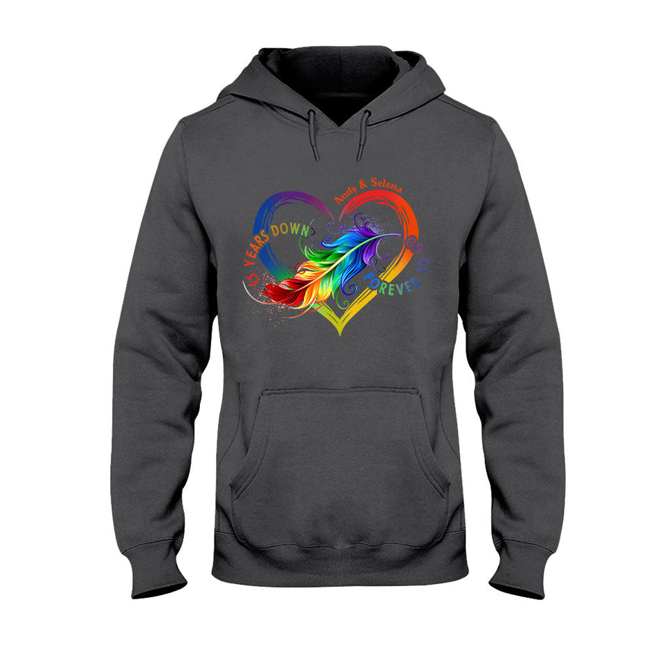 Forever To Go - Personalized Couple T-shirt and Hoodie