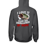 Swallow My Worm - Fishing T-shirt and Hoodie 1121