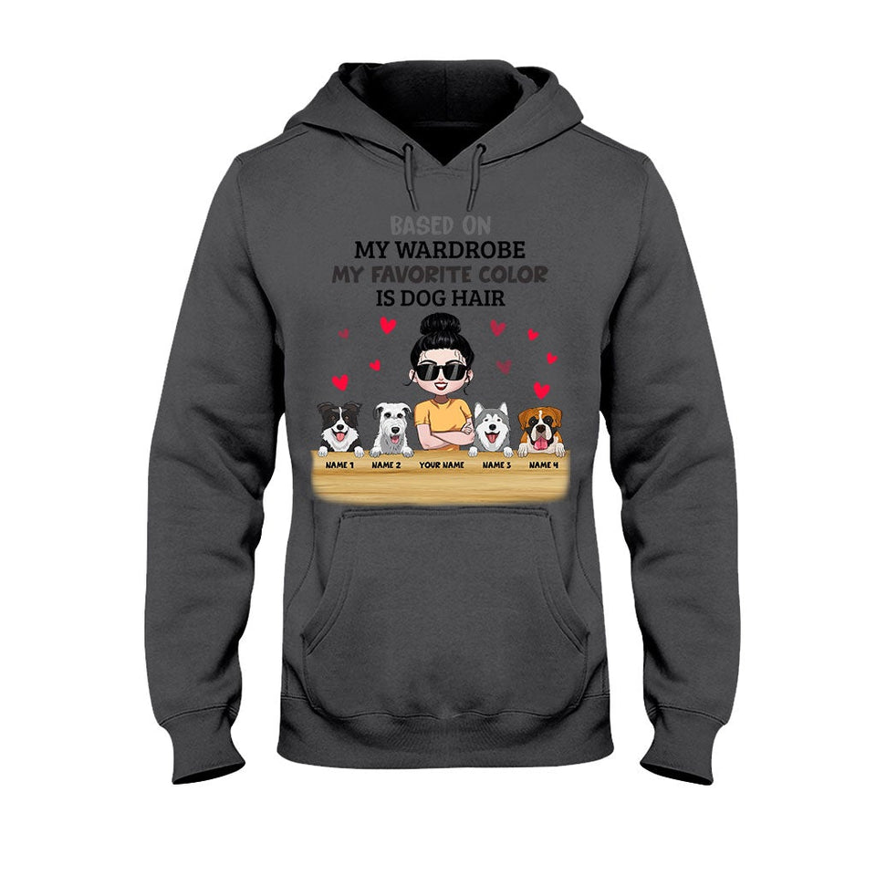 My Favorite Color Is Dog Hair - Personalized Dog T-shirt and Hoodie