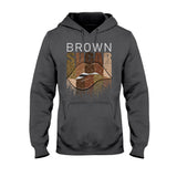 Brown Sugar - African American T-shirt and Hoodie With Faux Glitter Print 1121