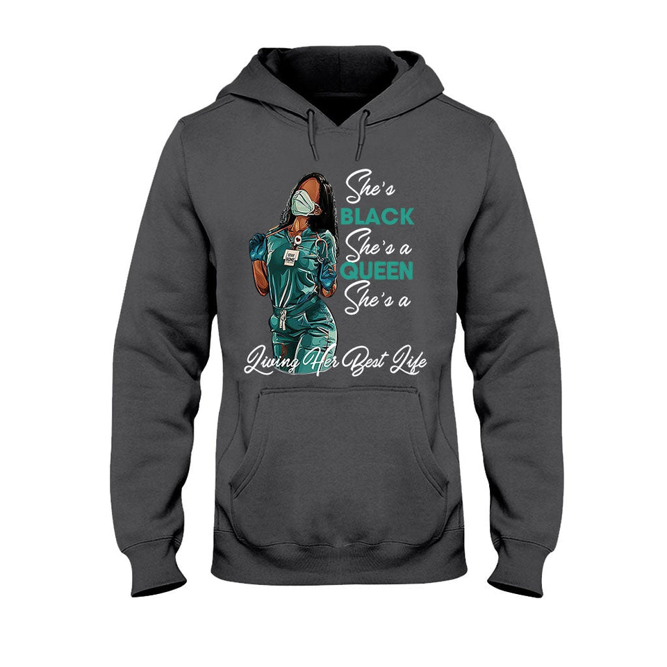 Black Queen - Personalized African American T-shirt and Hoodie 1121