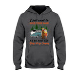 I Want To Hold Your Hand At 80 And Say Camping Old Couple - Personalized T-shirt and Hoodie