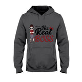 The Boss The Real Boss - Personalized Couple T-shirt and Hoodie