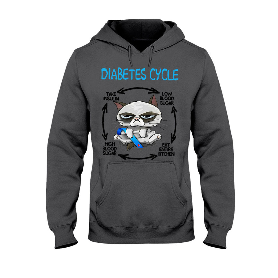 Diabetes Cycle - Diabetes Awareness T-shirt And Hoodie 082021