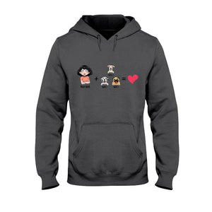 Me With The Dogs - Personalized Dog T-shirt and Hoodie