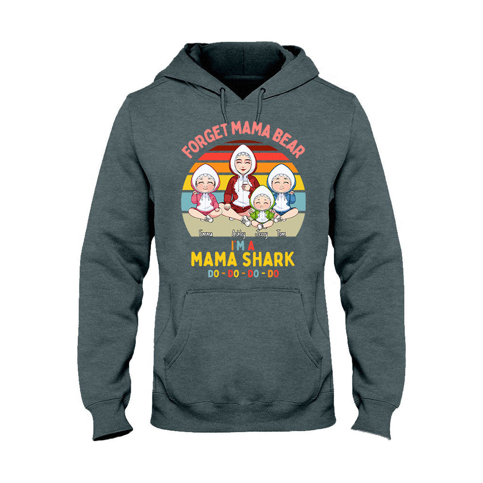 Mama Shark Do Do Do - Gift for mom, mom, dad, grandma, grandpa, aunt, uncle, shark lover - Personalized T-shirt And Hoodie