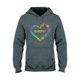Grandma Heart Prints - Personalized Grandma T-shirt and Hoodie
