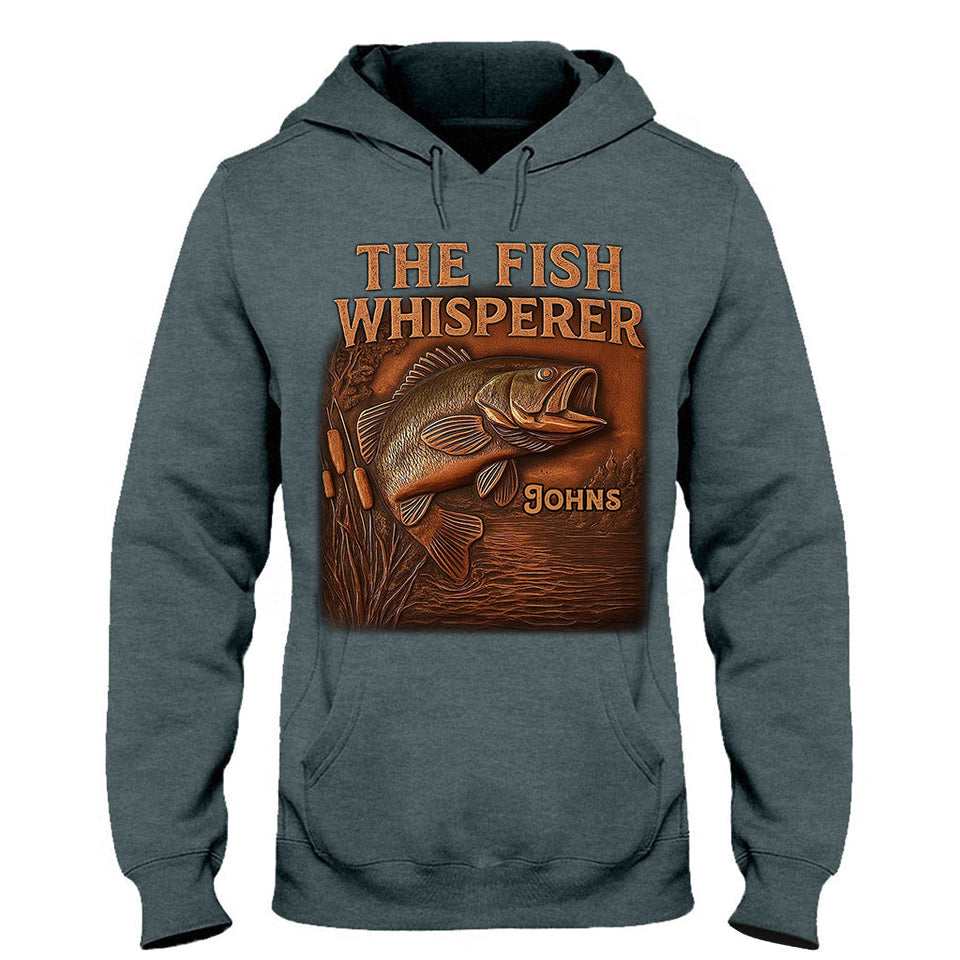 The Fish Whisperer - Personalized Fishing T-shirt And Hoodie