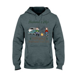 Husband And Wife Camping Couple For Life - Personalized Couple Camping T-shirt and Hoodie