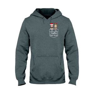 Together - Personalized Christmas Couple T-shirt and Hoodie
