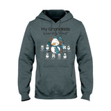 My Grandkids Warm My Heart - Personalized Christmas Grandma T-shirt and Hoodie