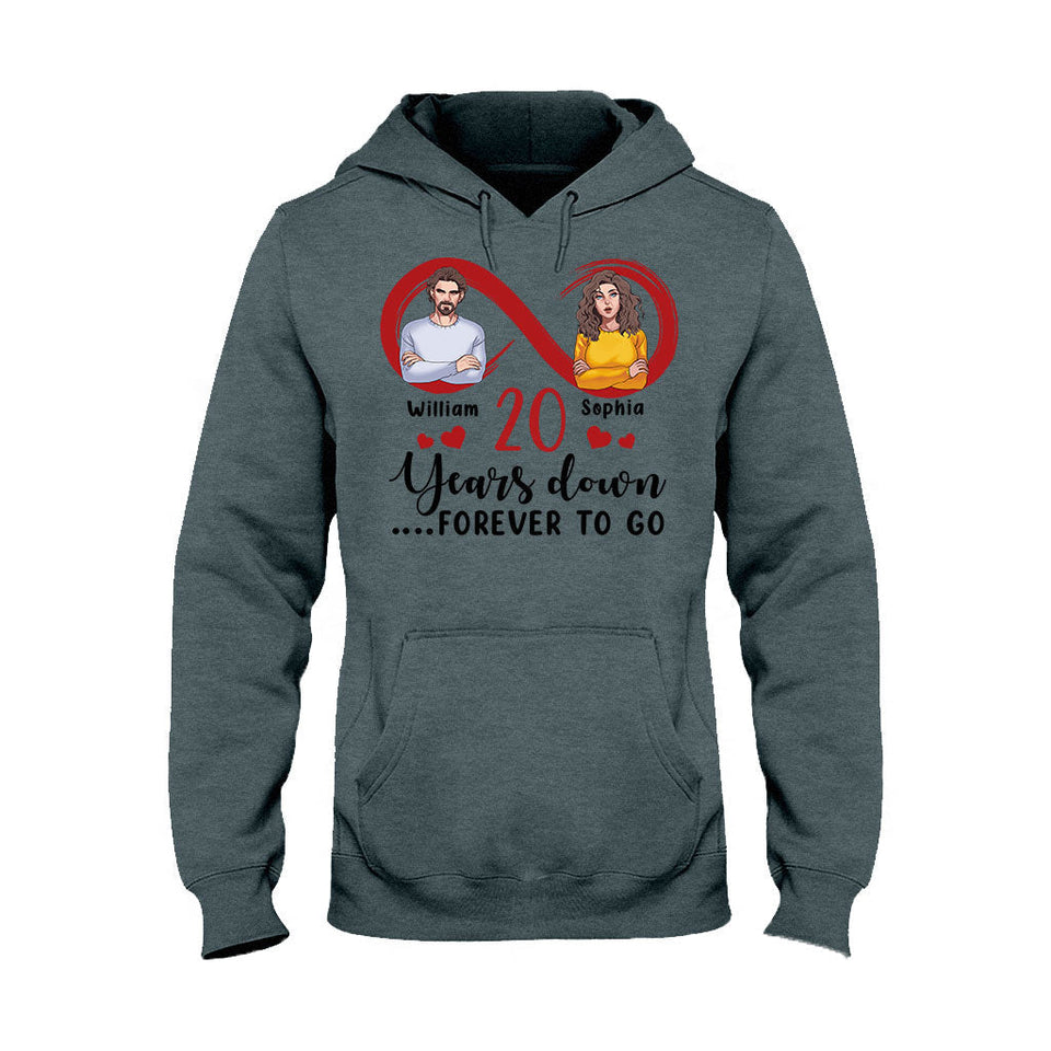 Forever To Go - Personalized Couple T-shirt and Hoodie