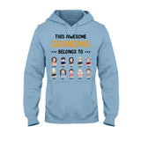 This Awesome Grandpa Grandma Belongs To - Personalized Mother's Day Grandma T-shirt and Hoodie