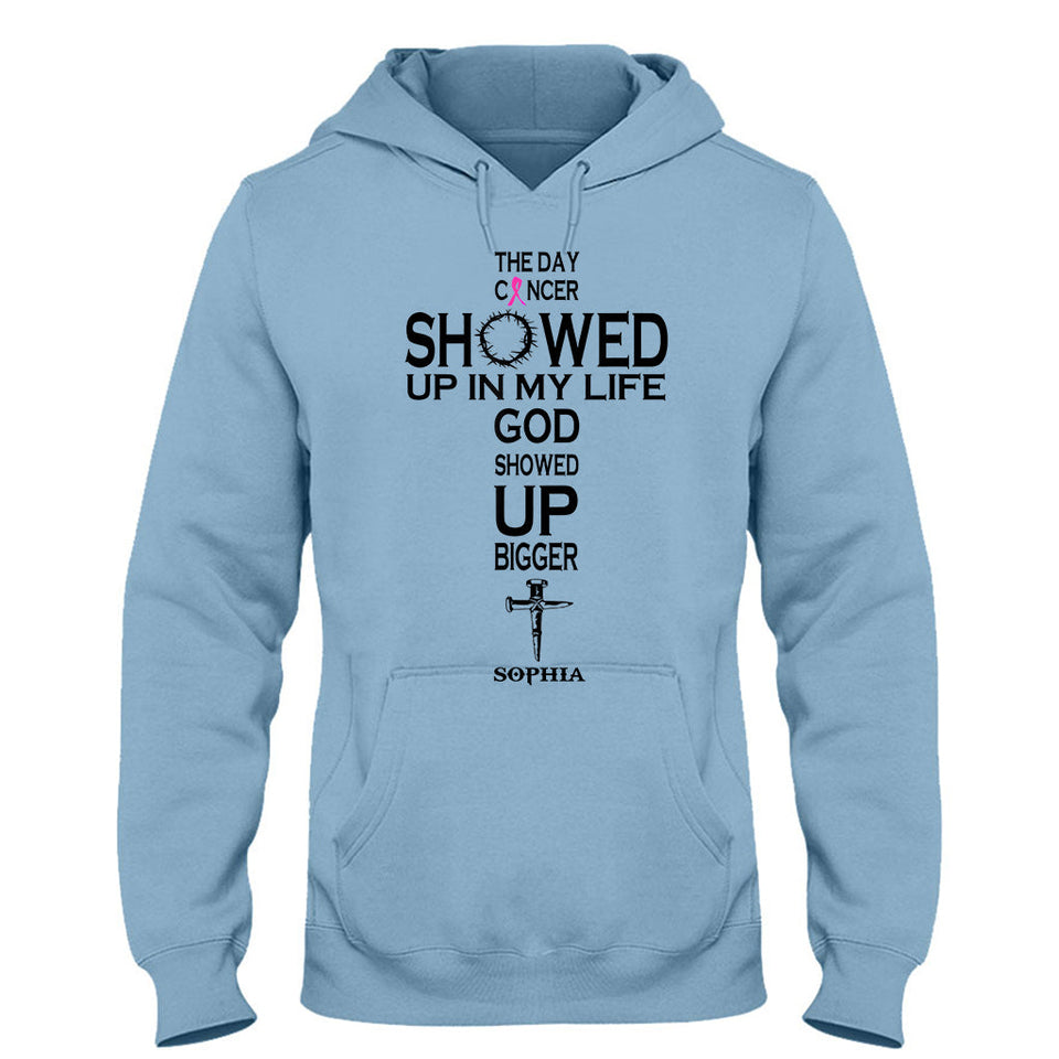 La foi plutôt que la peur - T-shirt et sweat à capuche personnalisés pour la sensibilisation au cancer du sein