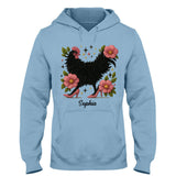Floral Chicken - Personalized Chicken T-shirt And Hoodie