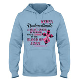 Ruban rose de la foi chrétienne - T-shirt et sweat à capuche personnalisés pour la sensibilisation au cancer du sein