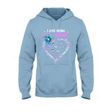 I Love Being Grandma Sunflower - Personalized Mother's Day Grandma T-shirt and Hoodie