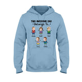 This Awesome Dad Belongs To - Personalized Father T-shirt and Hoodie