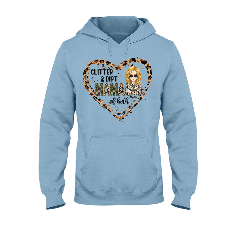 Mama Of Both - Personalized Mother's Day Mother T-shirt and Hoodie