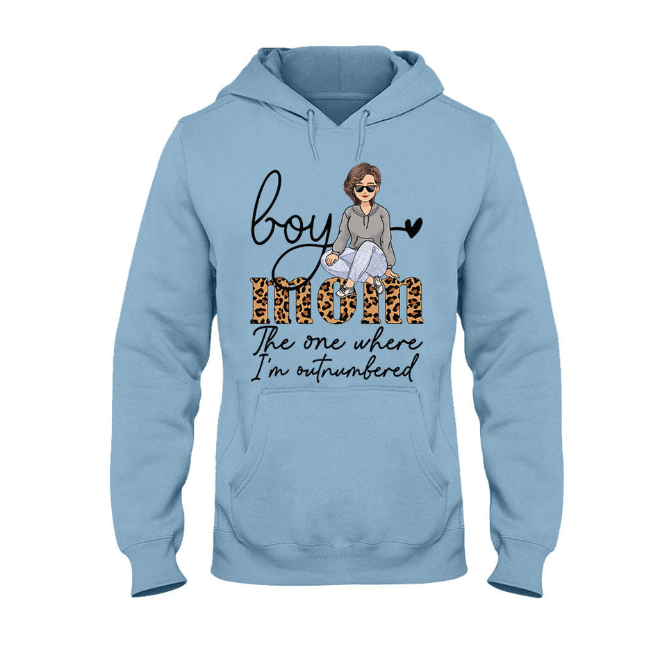 The One Where I'm Outnumbered - Personalized Mother's Day Mother T-shirt and Hoodie