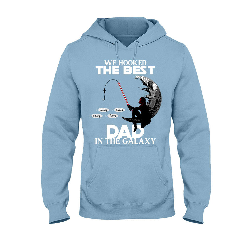Hooked On Being Papa - Personalized Father's Day Fishing T-shirt and Hoodie