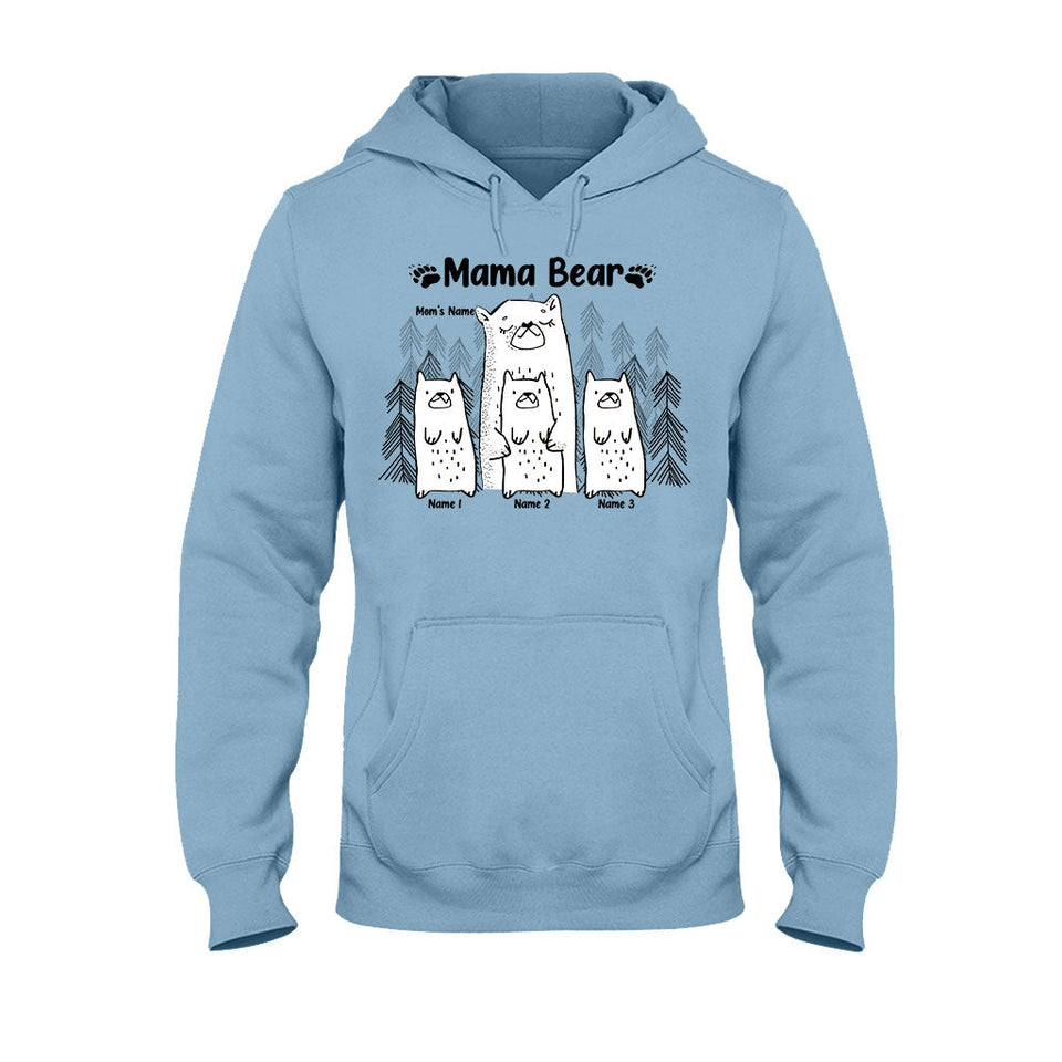 Mama Bear - Personalized Mother's day Mother T-shirt And Hoodie