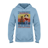 Horse Riding Grandma - Personalized Mother's Day Grandma T-shirt and Hoodie