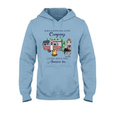 She's A Good Girl Loves Camping - Personalized Independence Day T-shirt and Hoodie