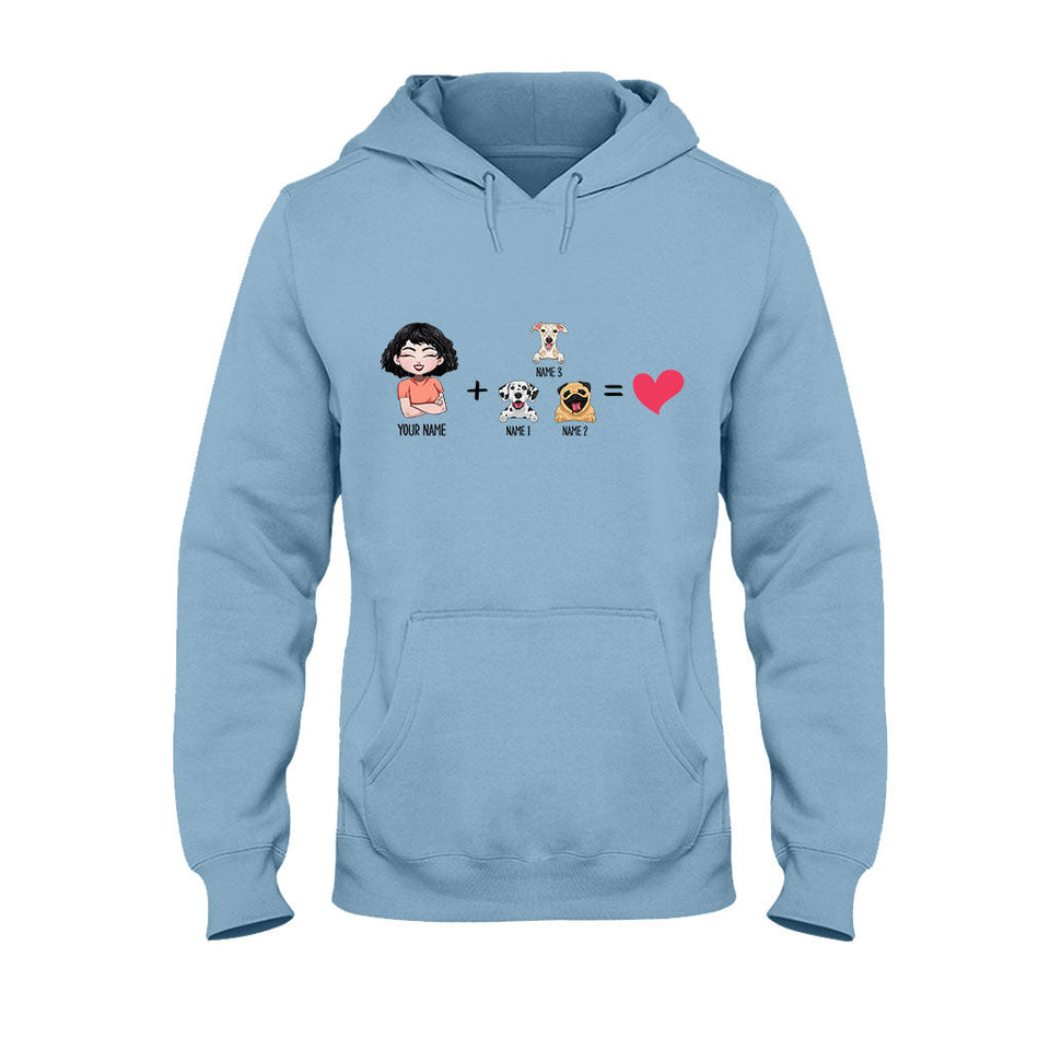 Me With The Dogs - Personalized Dog T-shirt and Hoodie