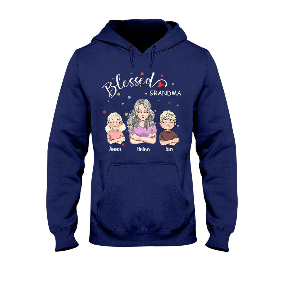 Blessed Grandpa - Personalized Mother's Day Grandma T-shirt and Hoodie