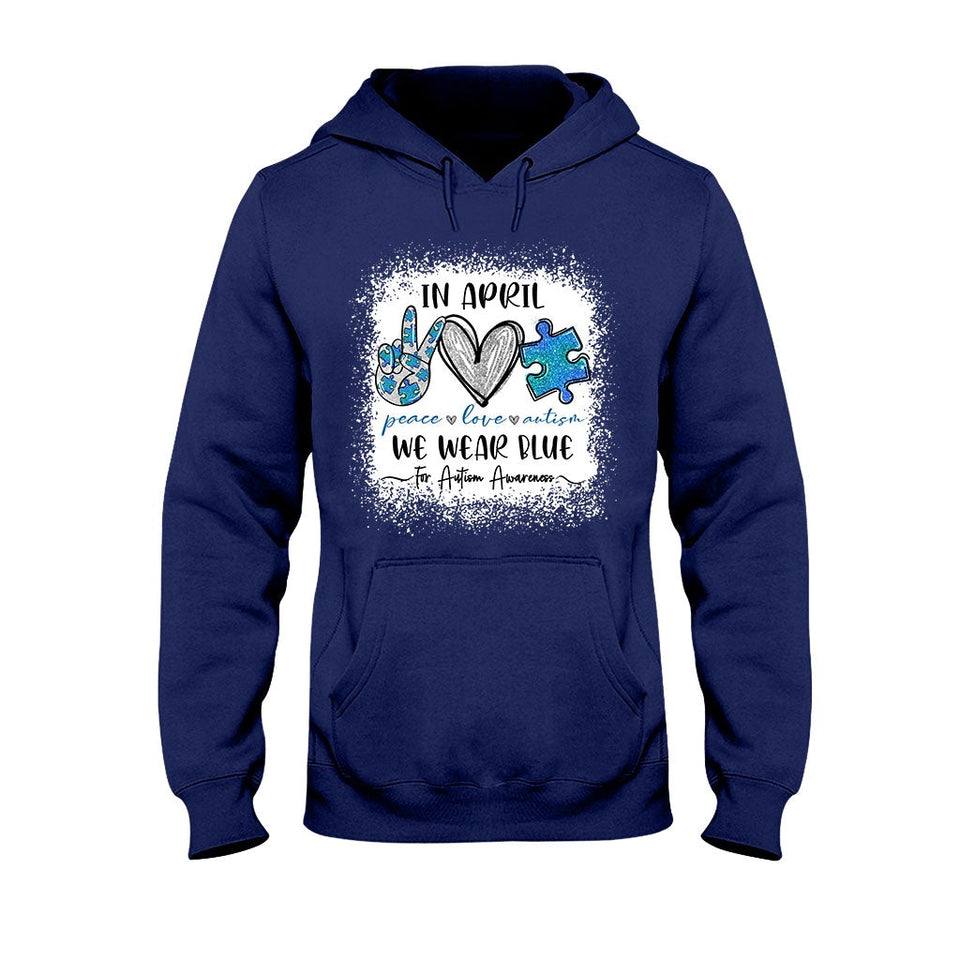 En avril, nous portons du bleu - T-shirt et sweat à capuche pour la sensibilisation à l'autisme 1121
