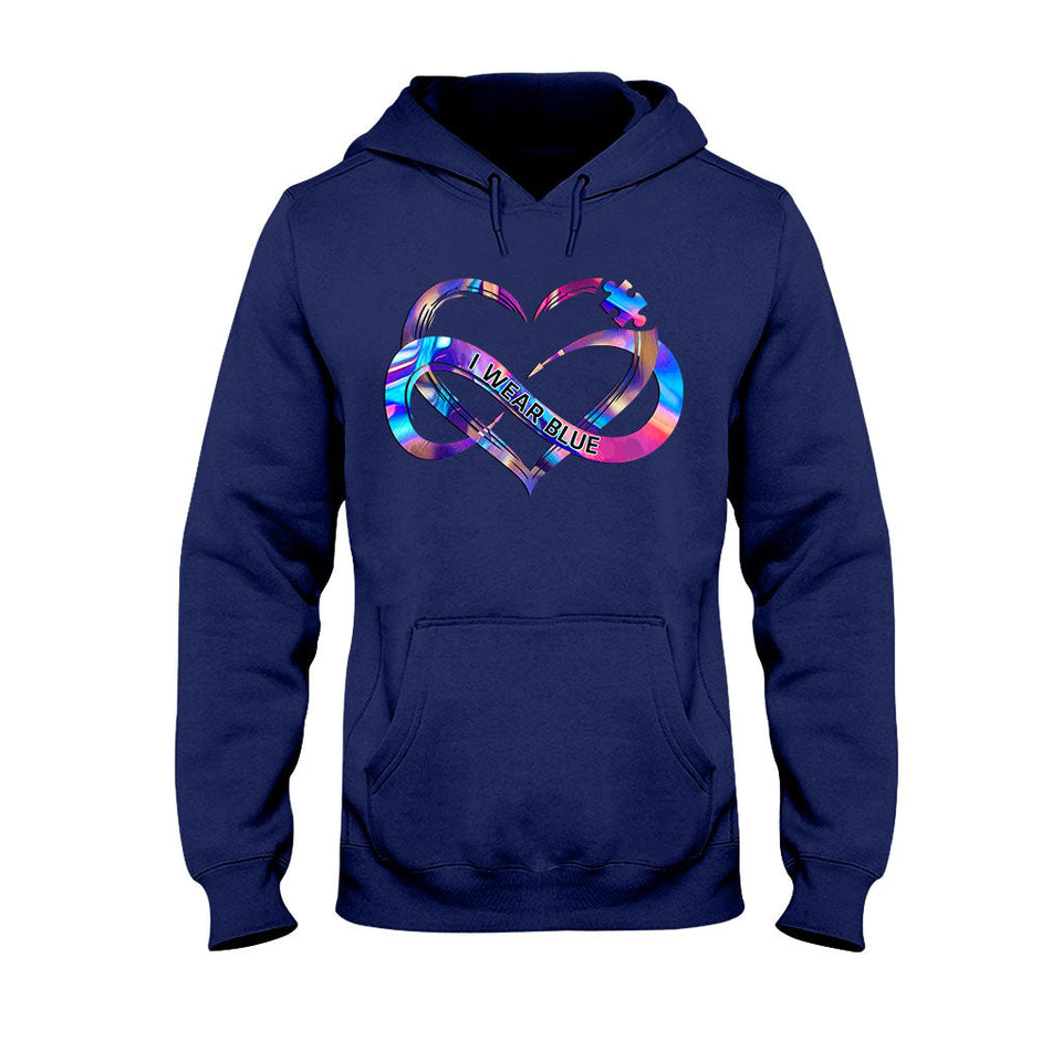 Je porte du bleu - T-shirt et sweat à capuche personnalisés pour la sensibilisation à l'autisme