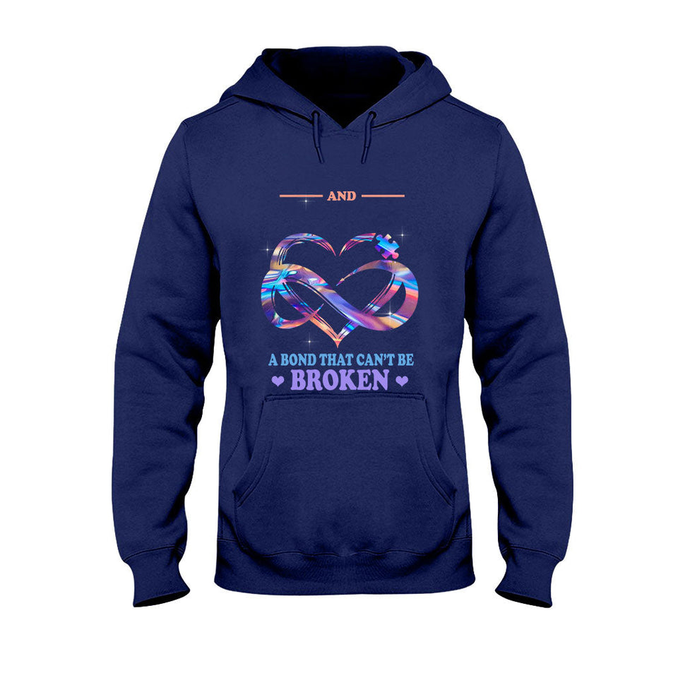 T-shirt et sweat à capuche personnalisés « Grand-mère et petit-fils » pour la sensibilisation à l’autisme