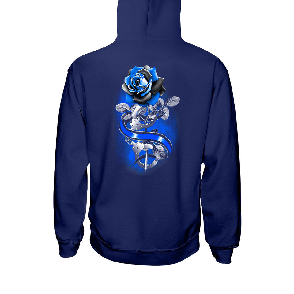 Blue Rose - Police Officer T-shirt And Hoodie 062021