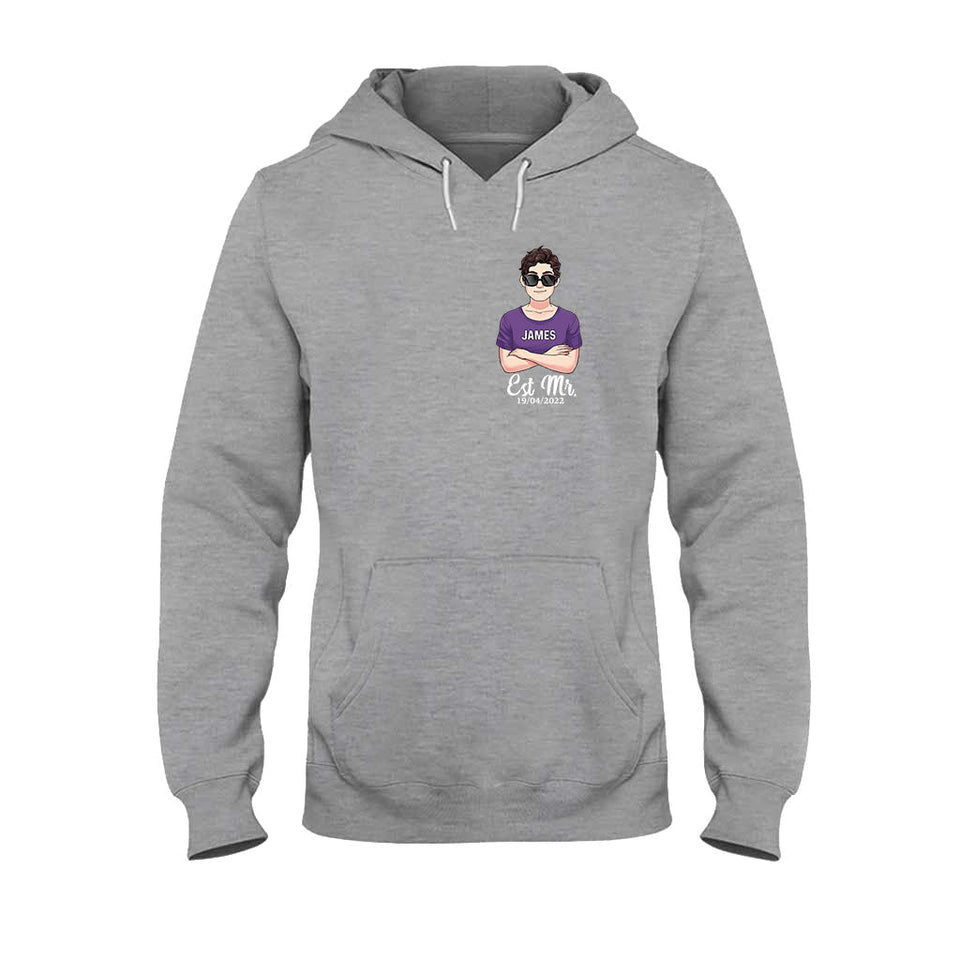 Mr And Mrs - Personalized Couple T-shirt and Hoodie