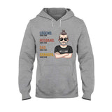 Legend Husband Dad Grandpa - Personalized Father T-shirt and Hoodie