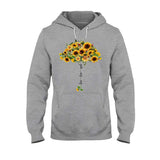 Live Love Spoil Sunflower Umbrella - Personalized Grandma T-shirt and Hoodie 1021