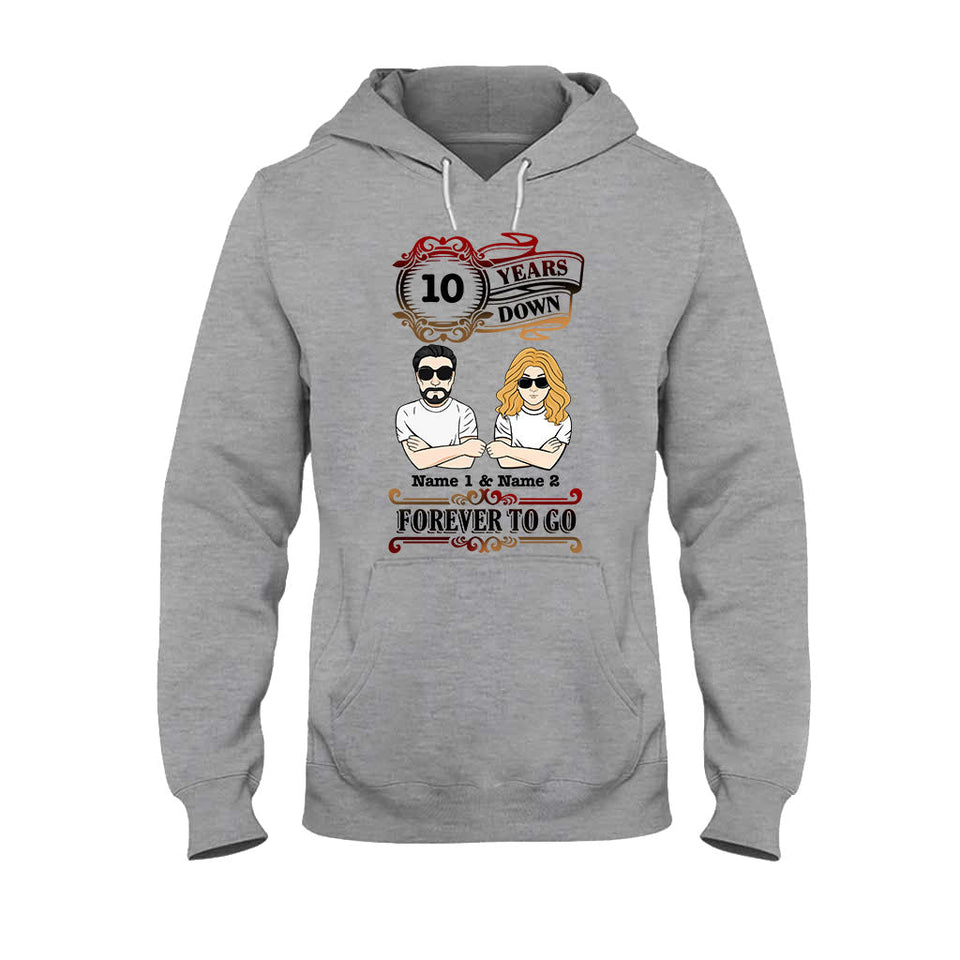 Forever To Go - Personalized Couple T-shirt and Hoodie
