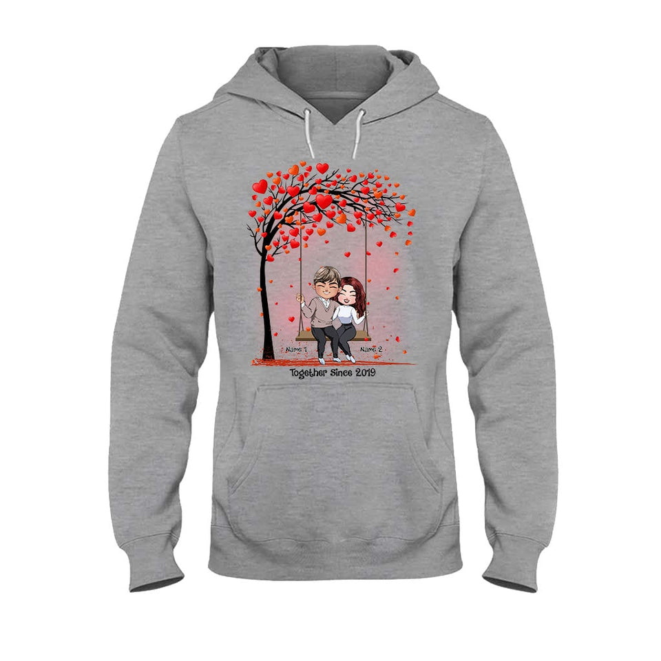 Together - Personalized Couple T-shirt and Hoodie