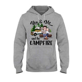 You And Me And The Campfire - Personalized Camping T-shirt and Hoodie