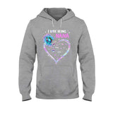 I Love Being Grandma Sunflower - Personalized Mother's Day Grandma T-shirt and Hoodie