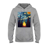 Campfire Starry Night - Camping T-shirt and Hoodie 112021