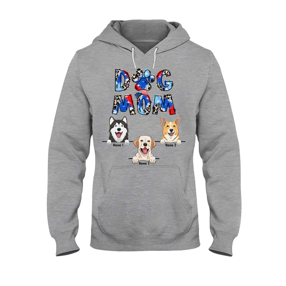 Dog Mom - Personalized Independence Day T-shirt and Hoodie