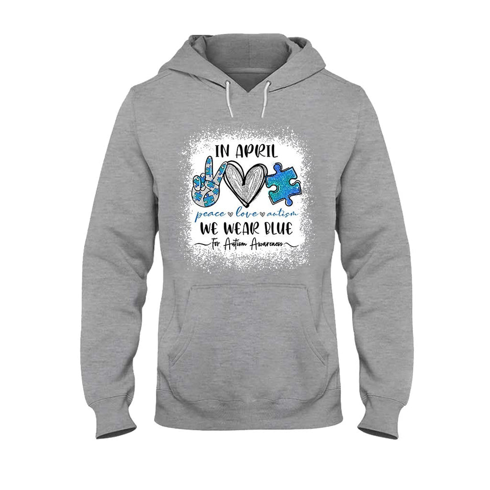 En avril, nous portons du bleu - T-shirt et sweat à capuche pour la sensibilisation à l'autisme 1121