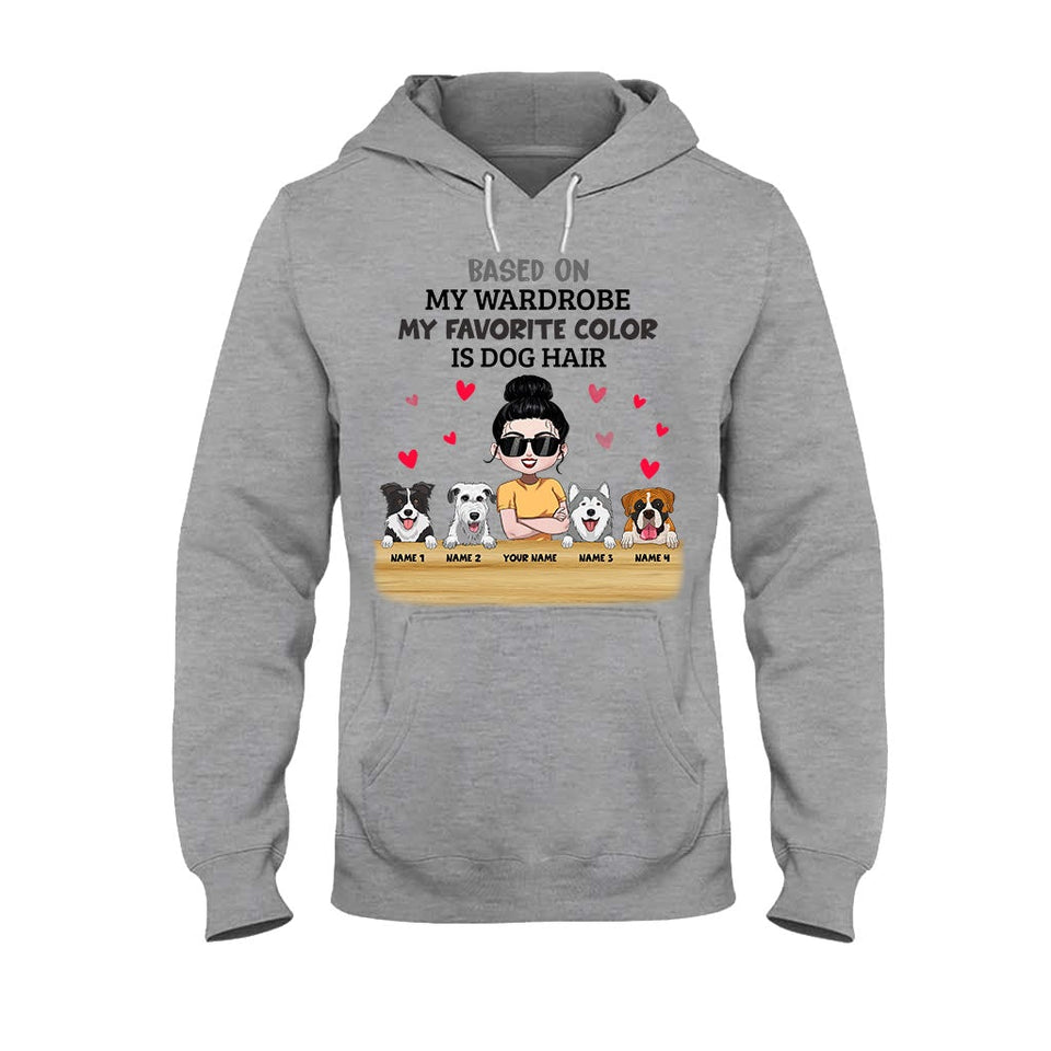 My Favorite Color Is Dog Hair - Personalized Dog T-shirt and Hoodie