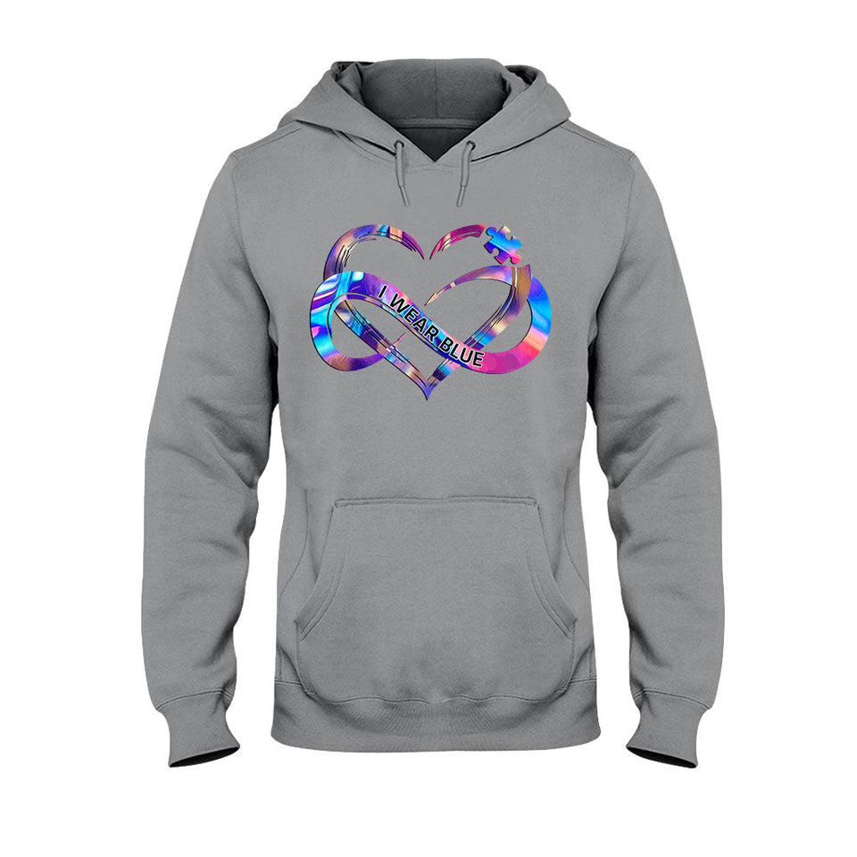 Je porte du bleu - T-shirt et sweat à capuche personnalisés pour la sensibilisation à l'autisme