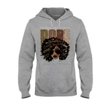 Black Queen - African American T-shirt and Hoodie With Faux Glitter Print 1121
